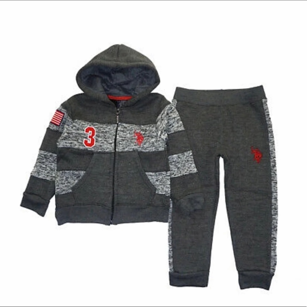 US POLO ASSN. Boys Hoodie and Joggers